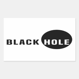 Black Hole Rectangular Sticker