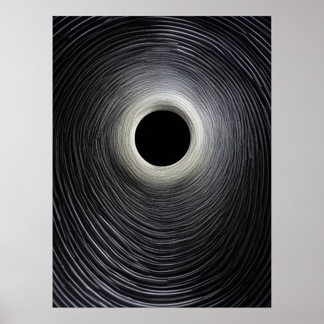 Black Hole Ripples Poster (Front)