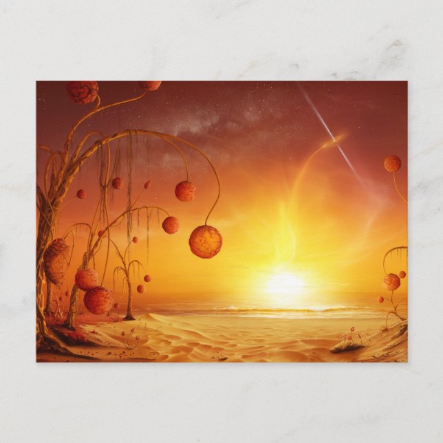 Black Hole Rising Postcard (Front)