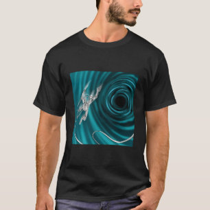 Black Hole Space Interstellar Wormhole Astronaut A T-Shirt