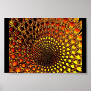Black Hole Spider Web Poster