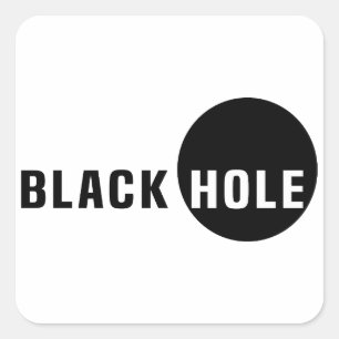 Black Hole Square Sticker