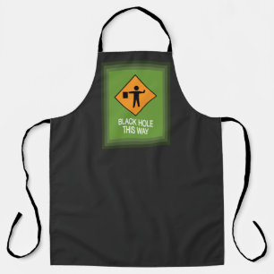 Black Hole This Way Zoom Frame Apron