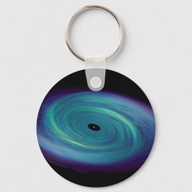 Black Hole Tie Key Ring (Front)