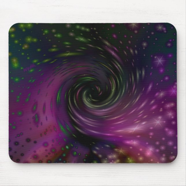 Black Hole Vortex AH2009 Mouse Mat (Front)