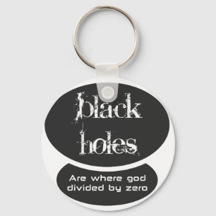 Black holes are the result of dividing by zero key ring