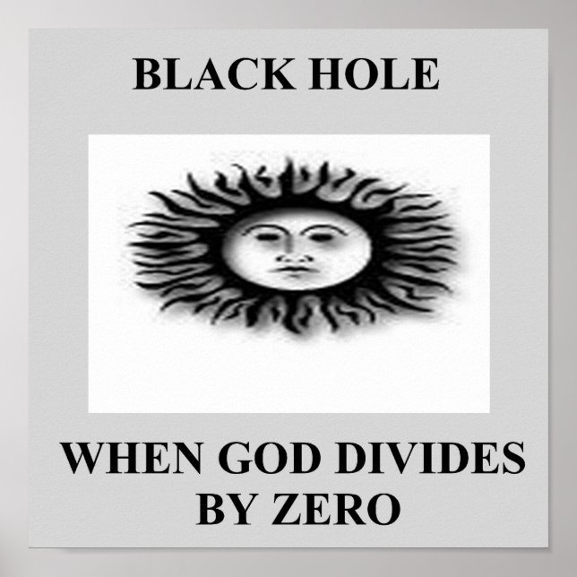 black holes poster (Front)