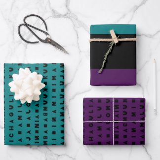 BLACK HOLIDAY WRAPPING PAPER SHEET