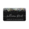 Black Holographic Glitter Business Card
