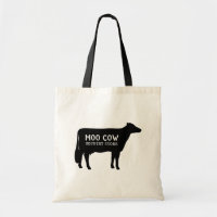 Black Holstein Cow Silhouette Custom Farm