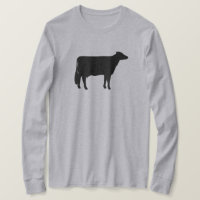 Black Holstein Cow Silhouette