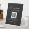 Black Honeymoon Wish QR Code Sign