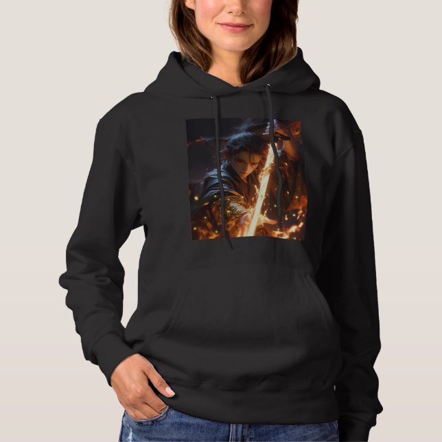 black hoodie (Front)