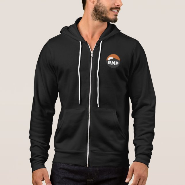 Black Hoodie Zip (Front)