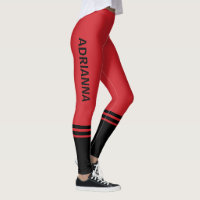 Black Horizontal Stripes | Name | Fire Engine Red