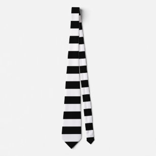 Black Horizontal Stripes Tie