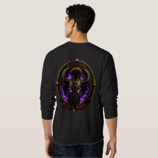 Black Horn – Black sweatshirt with ram horn logo