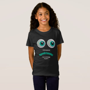 Black Horror Eye Spooktacular Halloween Party Invi T-Shirt
