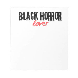 Black Horror Lover Stationery Notepad