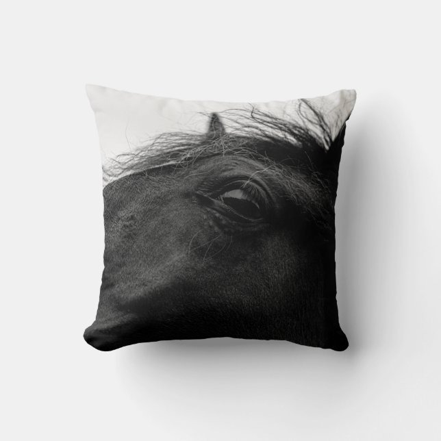 BLACK HORSE CUSHION (Front)