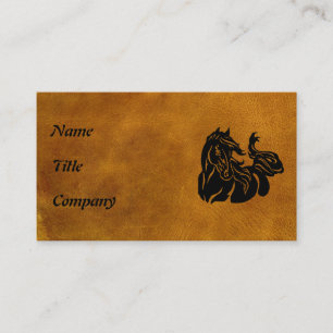 Black Horse  Customised Business Card