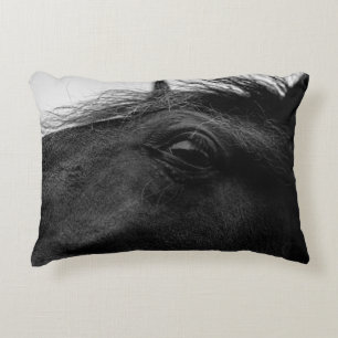 BLACK HORSE DECORATIVE CUSHION