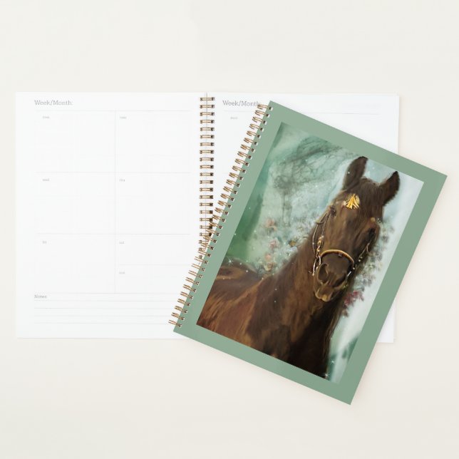 Black Horse Friesian Horse - Calendar, Planner (Display)