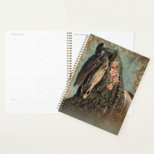 Black Horse Friesian Horse - Calendar, Planner