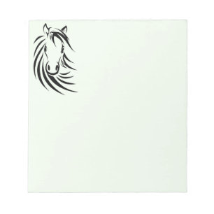 Black Horse Head Notepad