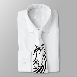 Black Horse Head Tie
