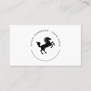Black Horse Logo Business Card