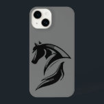 Black Horse Logo Graphic Art Equestrian iPhone 14 Case<br><div class="desc">Black Horse Logo Graphic Art Equestrian</div>