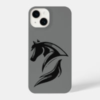 Black Horse Logo Graphic Art Equestrian