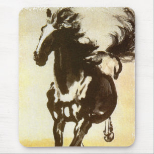 Black Horse Mouse Mat