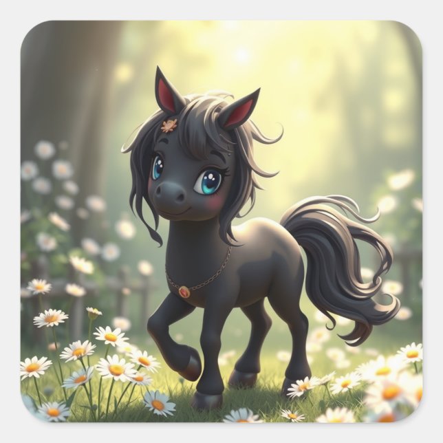 Black Horse Stickers (Front)