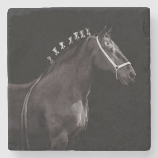 black horse stone coaster
