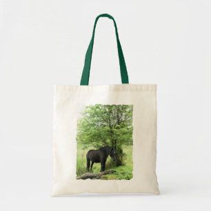 BLACK HORSE TOTE BAG