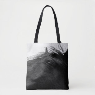 BLACK HORSE TOTE BAG