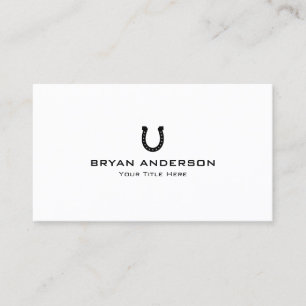 Black Horseshoe Business Card