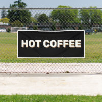 BLACK HOT COFFEE Banner