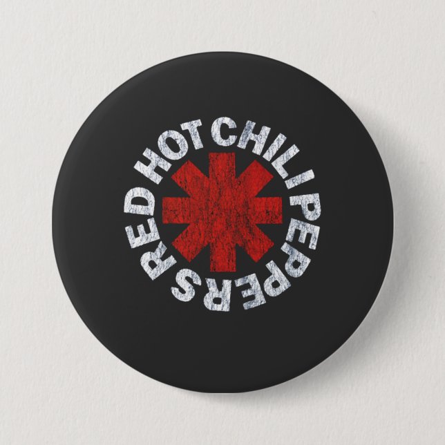 Black Hot Peppers Rock Band Graphic New 7.5 Cm Round Badge (Front)