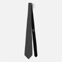 Black Houndstooth - Emo - Neck Tie