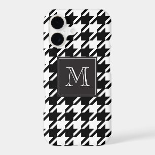 Black Houndstooth Monogram