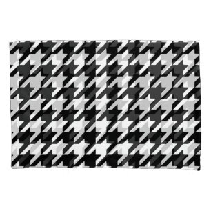 Black Houndstooth Pillowcase