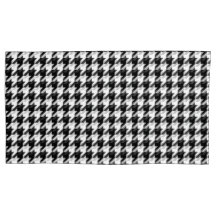 Black Houndstooth Red