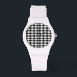 Black Houndstooth Watch<br><div class="desc">You will love this cute,  chic,  Black Houndstooth  pattern design!  We invite you to our store,  Bridal Shower Shop,  to view this cool vintage girly design on many more great customisable products,  including retro Bridal Shower invitations!  Thank you!</div>