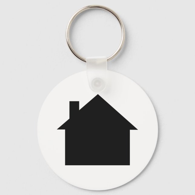 black house icon key ring (Front)