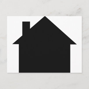 black house icon postcard
