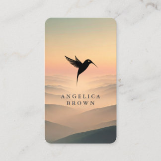 Black Humming Bird Business Card