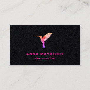 Black Hummingbird Business Card